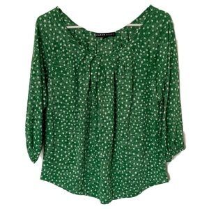 Polka Dot 3/4 Sleeve Top